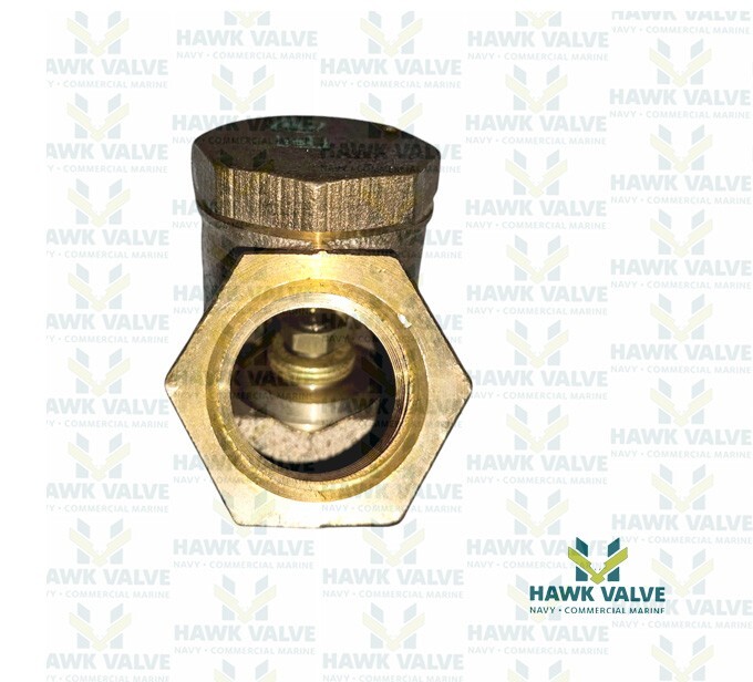 1" BRONZE 200 THREADED Y-PATTERN SWING CHECK VALVE - POWELL FIG.560