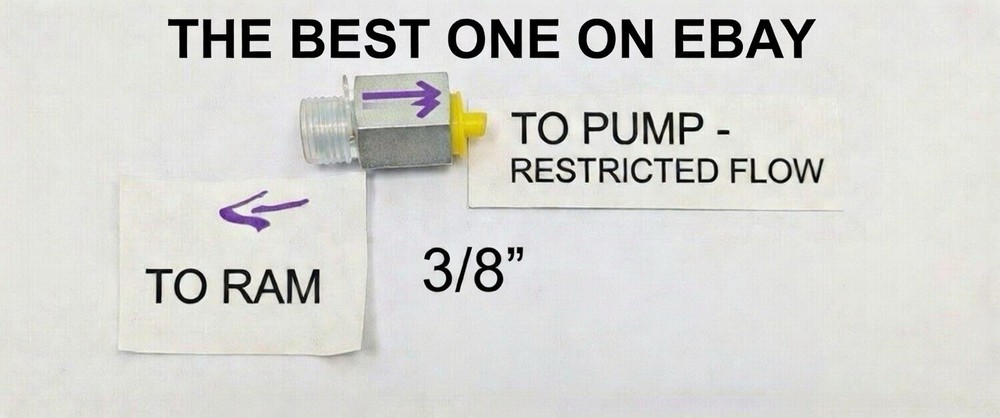 AUTO BODY FRAME MACHINE LOWERING VALVE SMOOTH SLOW LOWER