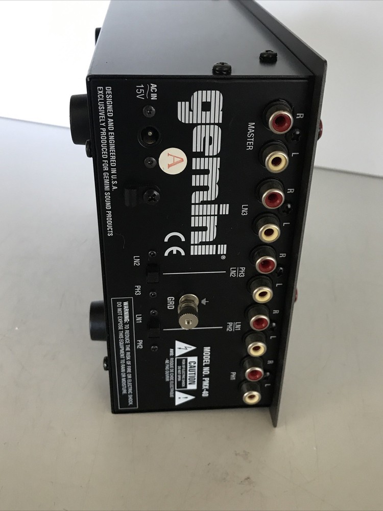 Gemini PMX-40 DJ CD Deck PMX-40 Mixer (No Cords Included)