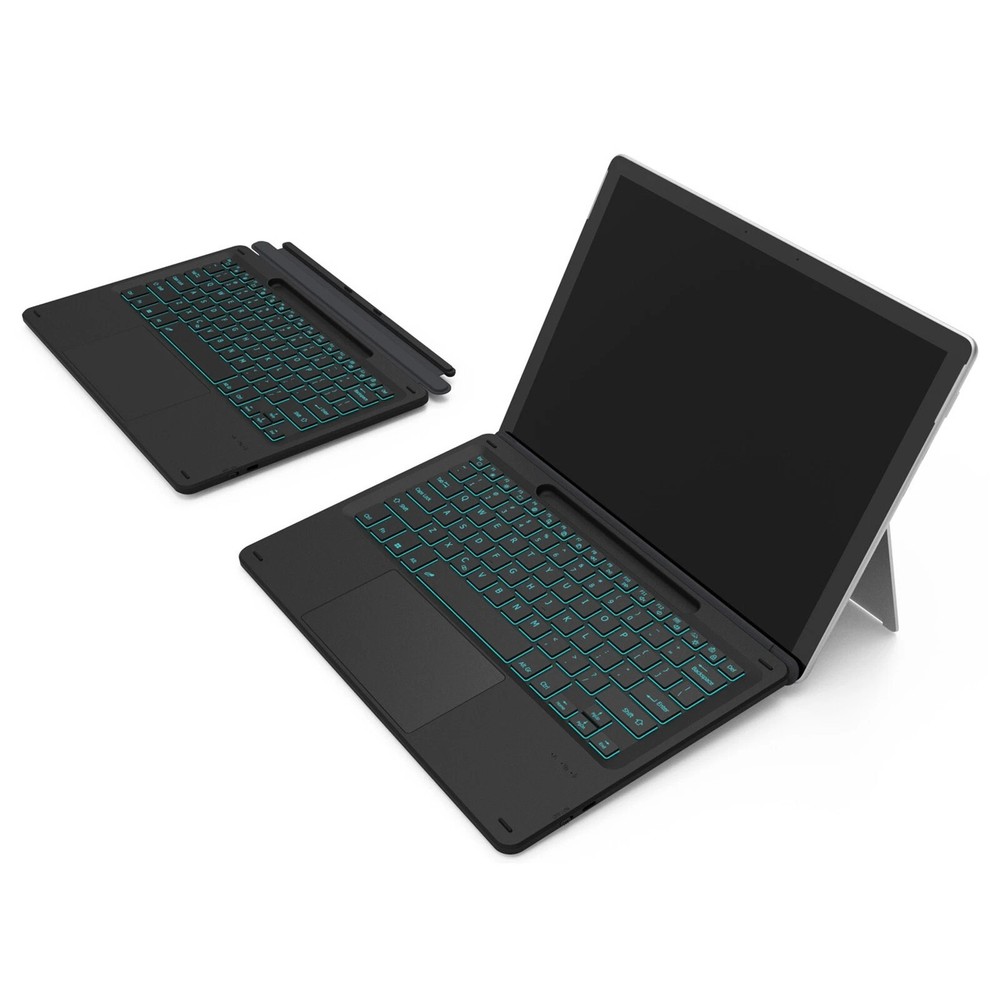 For Microsoft Surface Pro 11 10 9 8 X Slim Backlit Wireless Bluetooth Keyboard