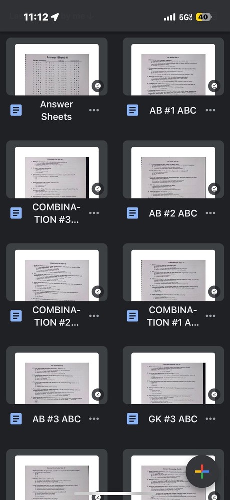 Class A CDL PERMIT TEST + Answer Sheets