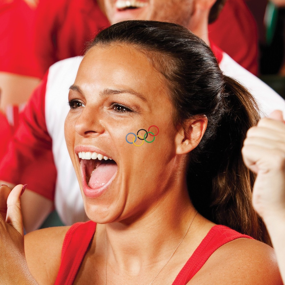Olympic Rings Temporary Tattoos 25pk