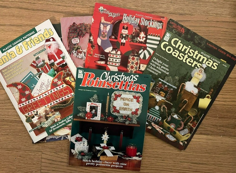 PICK YOUR PATTERN - CHRISTMAS PLASTIC CANVAS LEAFLETS - UPDATED 10/13/2023