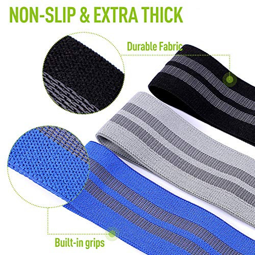 Resistance Bands Set, Exercise Bands with Non-Slip Design for HIPS & Glutes,