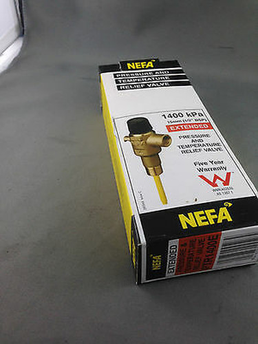 HOT WATER TANK NEFA Pressure and Temperature relief valve PTR1400E 1400KPA