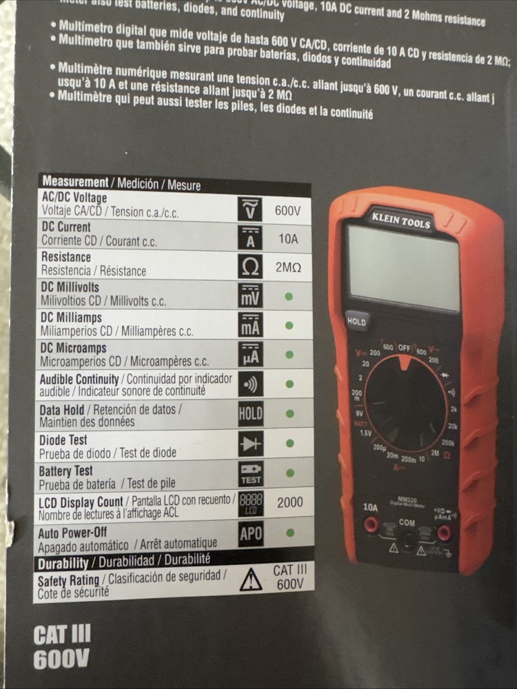 Klein Tools Electrical Test Kit. Digital Multimeter/Non-Contact Voltage Tester