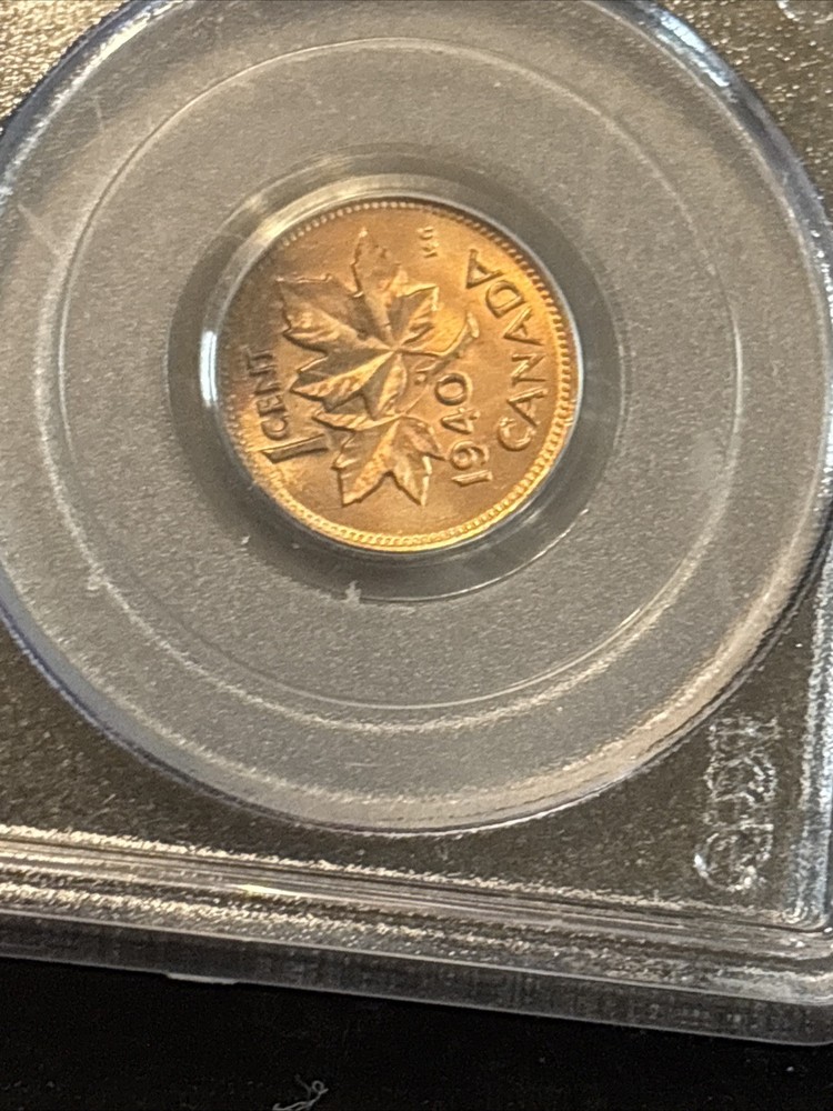 1940 Canada Penny Uncirculated Pcgs Ms64 Red Small Cent
