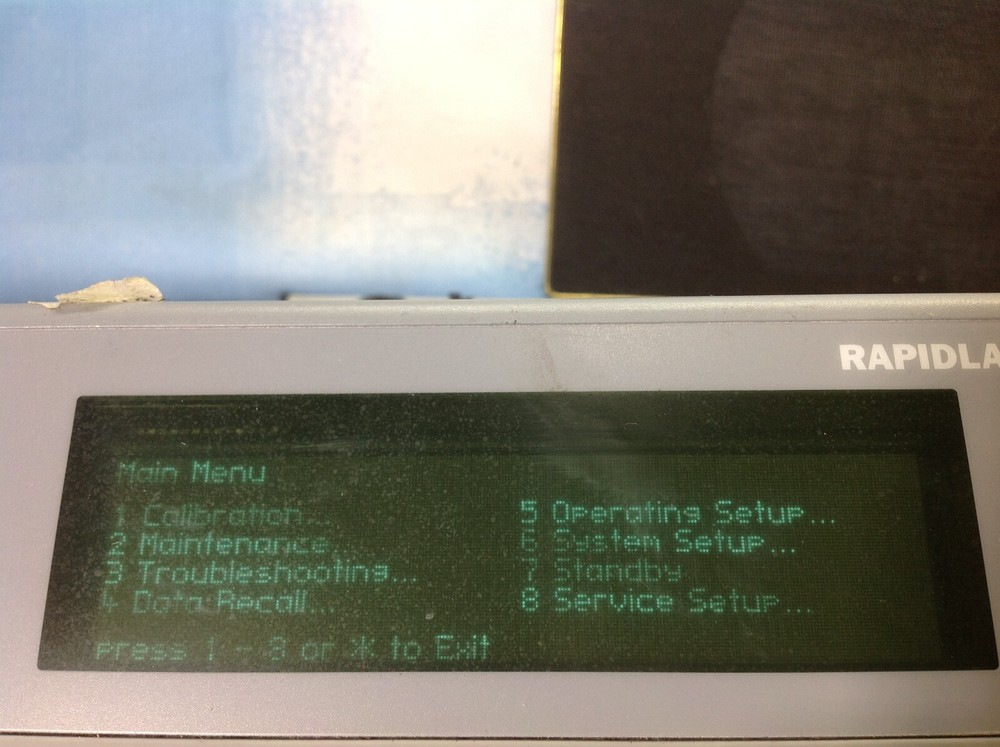 SIEMENS BAYER RAPIDLAB 248 GAS ANALYZER