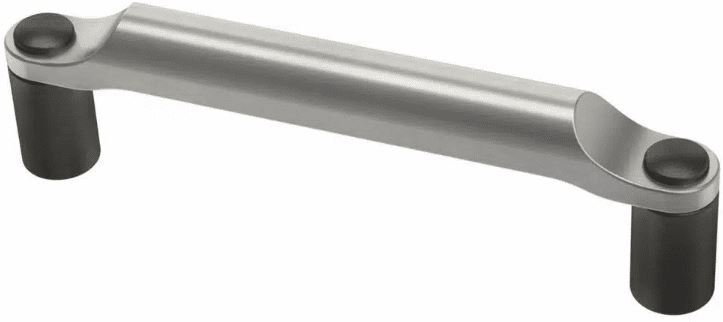 3-3/4" Riveted Pull Cocoa Bronze & Satin Nickel