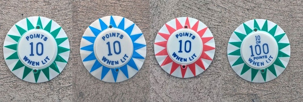 Williams Shangri-La  Pinball Machine POP BUMPER CAP SET
