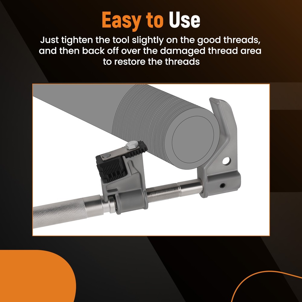 Universal Outside Thread Chaser 7402 External Thread Repair Tool Carbon Set