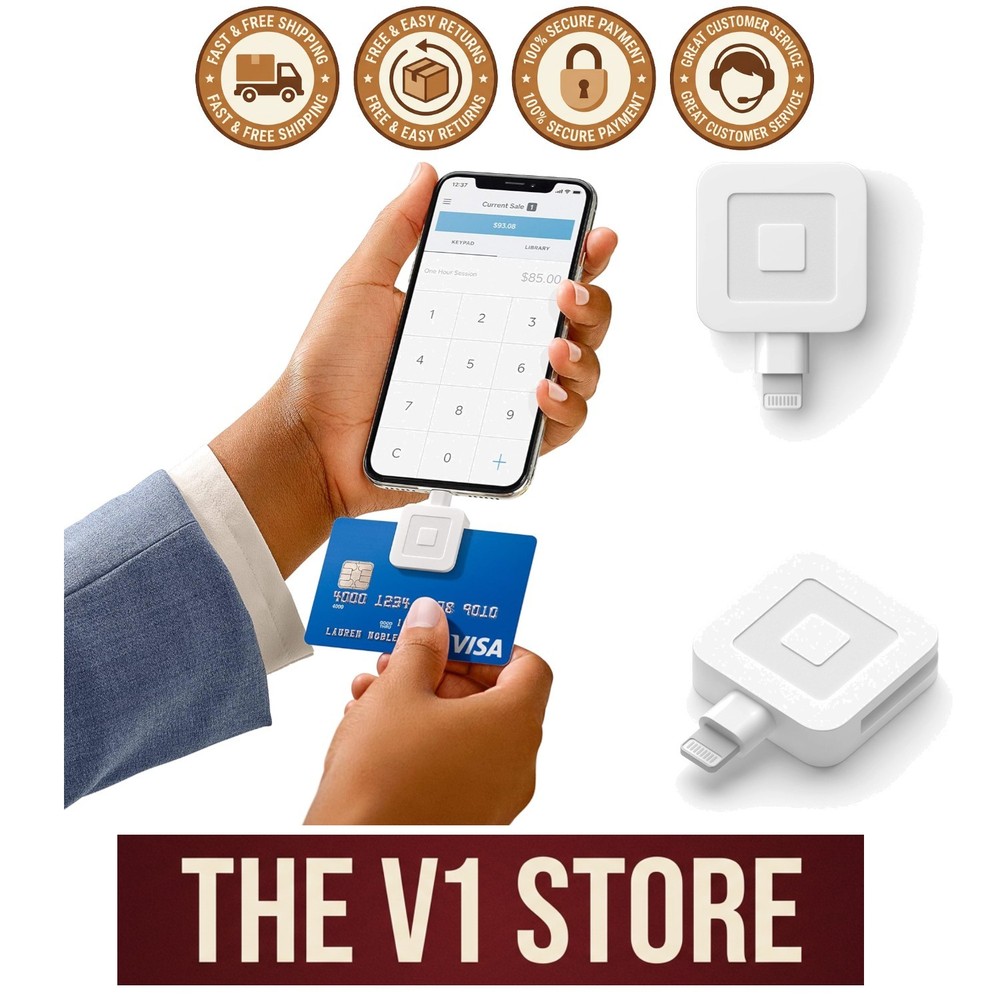 Instant Payment Acceptance - Portable Lightning Connector Reader for iOS Devices