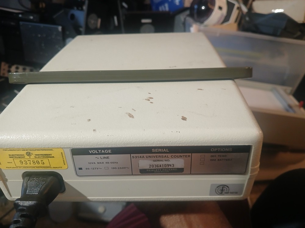 HP 5314A Basic Universal Frequency Counter 100 MHz 100 ns