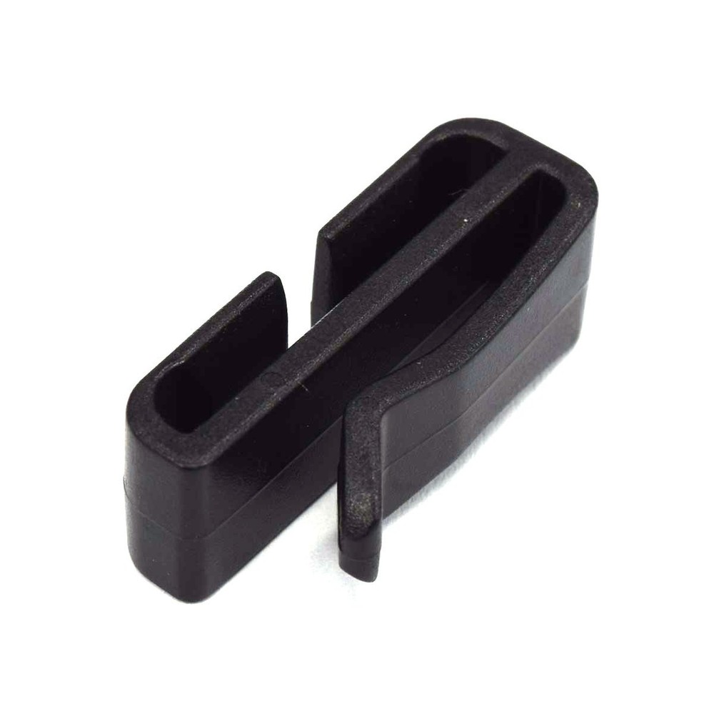 2" Webbing Ending Clip Connect Buckle for Backpack Adjusting Strap Black 10 P...