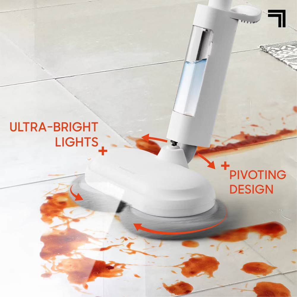 Sharper Image Floor Shine Cordless Power Mop White