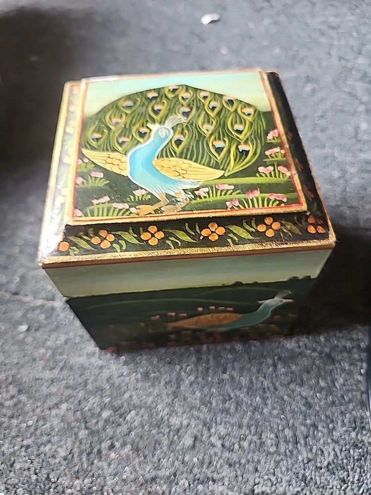 Peacock Trinket Box