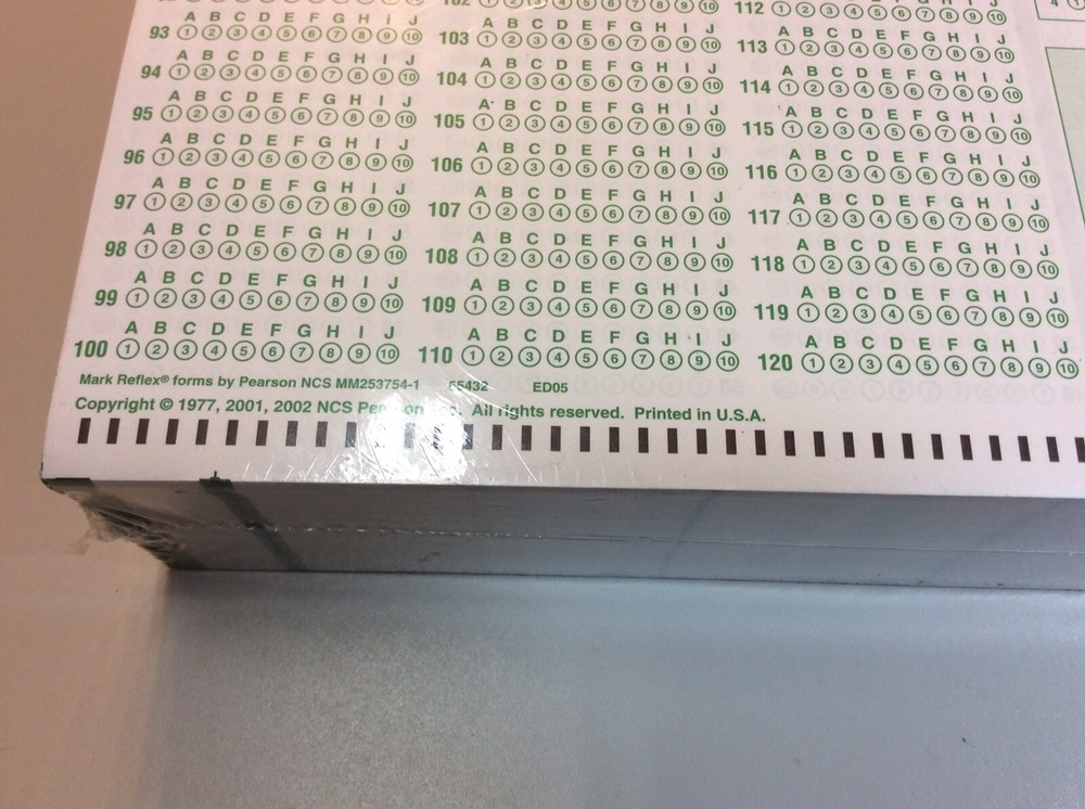 Mark Reflex Forms. General Purpose Answer Sheet Pack Of 500 New Sealed Forms.