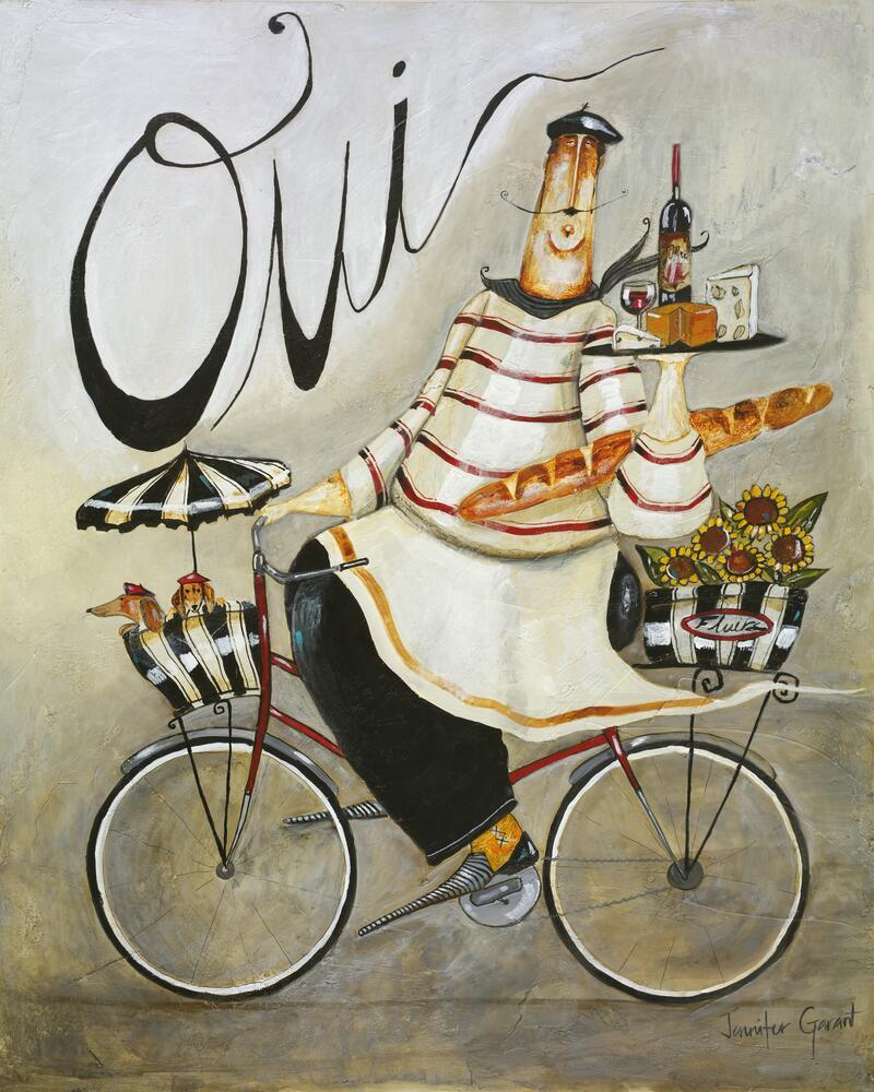 Ceramic Backsplash Tile Mural Wine Themed Kitchen - Oui - Jennifer Garant