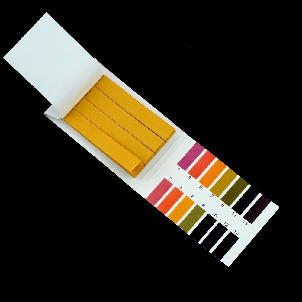 Accurate pH Indicator Test Strips 80 Pack Litmus Tester for Lab Analysis