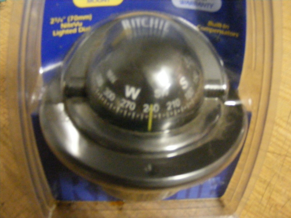 Ritchie Explorer Compass F-50 Flush Mount Traditional Black light 3.75" Hole