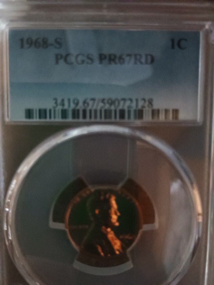 Proof 1968 S Greeted By PCGS Proof 67 Red
