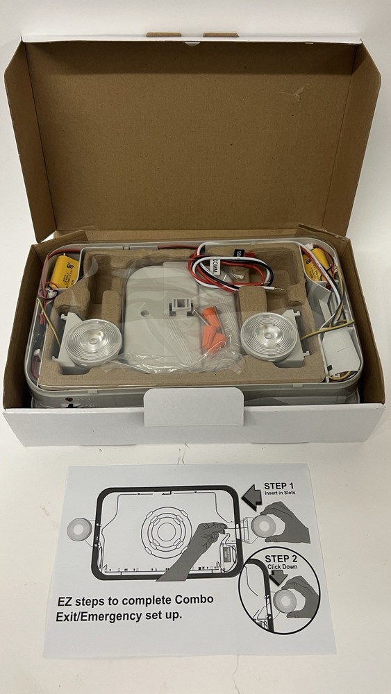 Lithonia Lighting Exit/Emergency Light Combo LED Contractor Select New Open Box