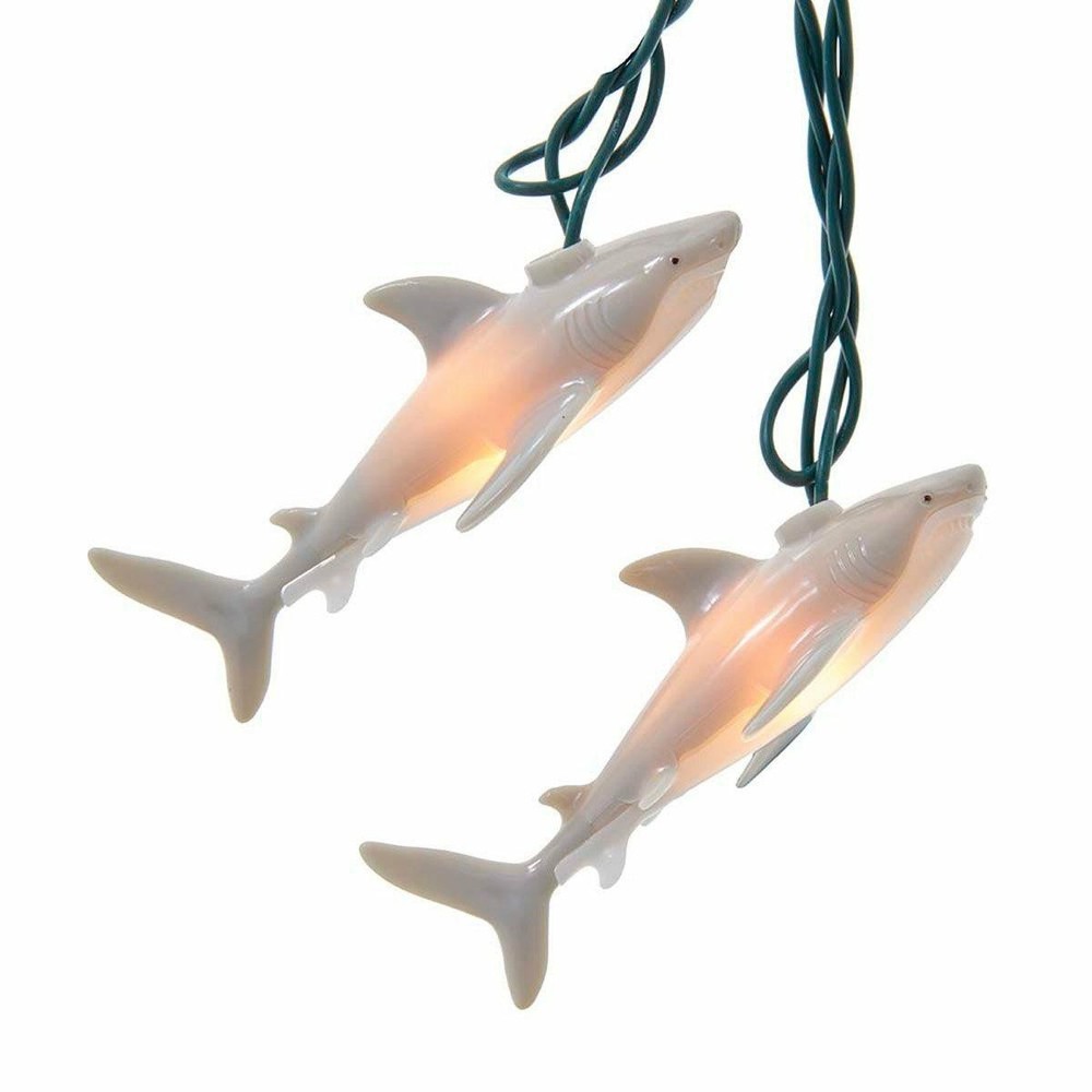 Shark String Lights Christmas Light Set by Kurt S. Adler