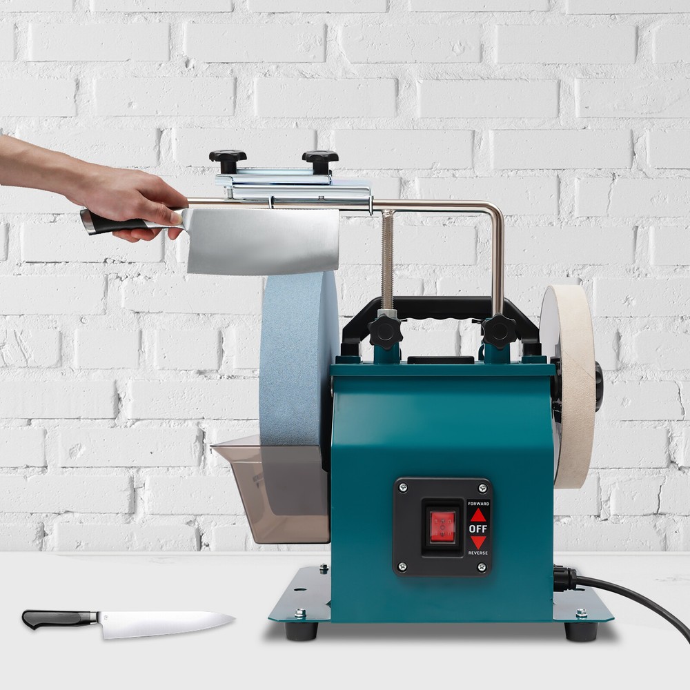 Knife Sharpening Machine 10-Inch Two-Direction Water Cooled Wet & Dry Sharpener