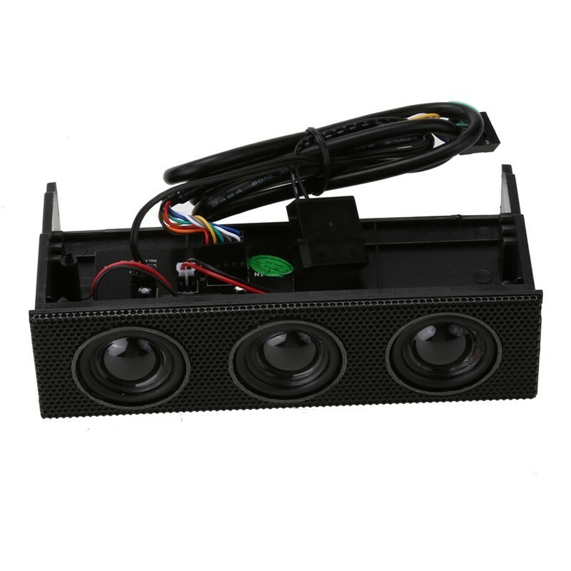 5.25" Stereo Surround Speaker PC Front Panel Computer Case Built-in