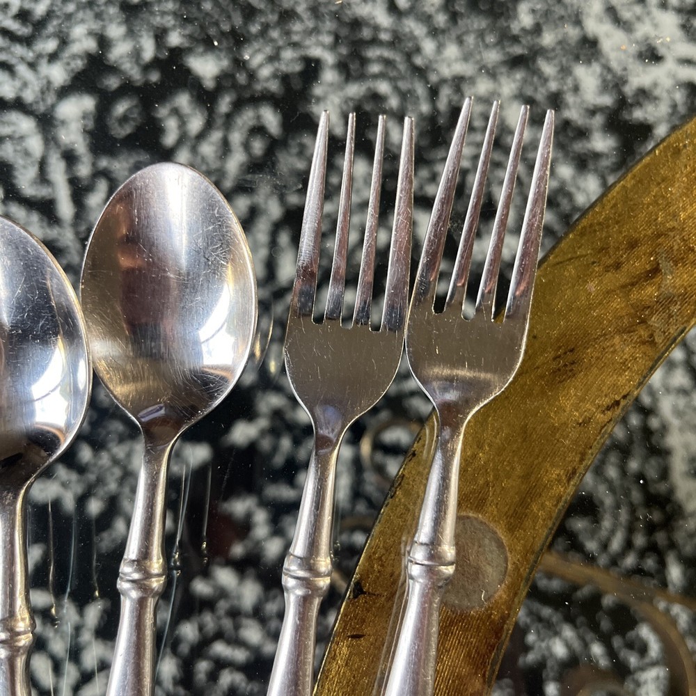 5 Hampton HSV124 Salad Forks & Teaspoons Stainless Steel Flatware