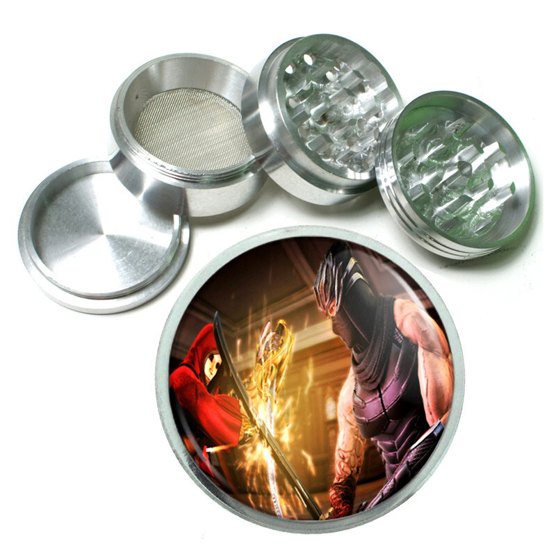 Ninja D3  Titanium Herb Grinder 4 Piece Hand Mueller