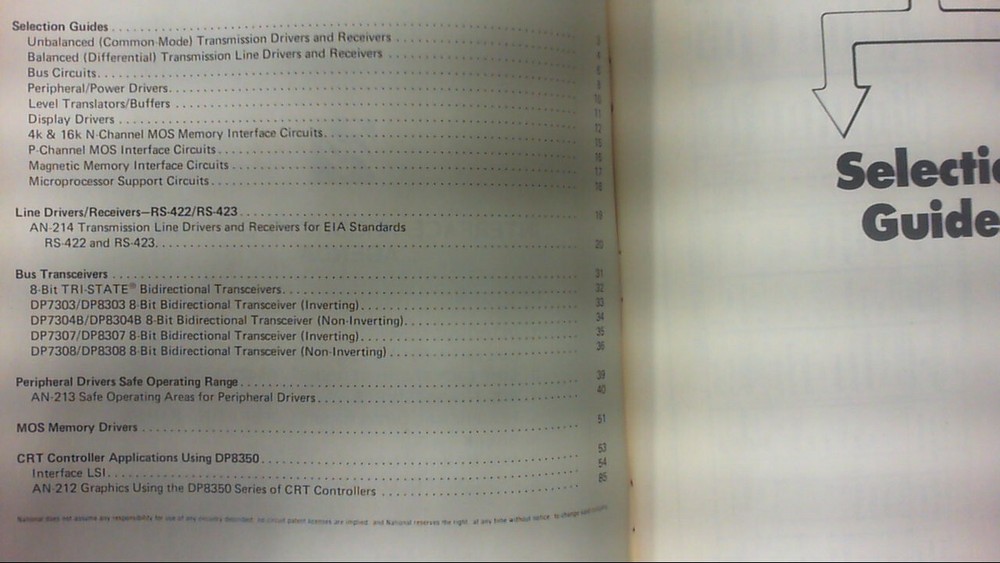 Electronics Manual National Semi Interface Seminar Handbook 1978