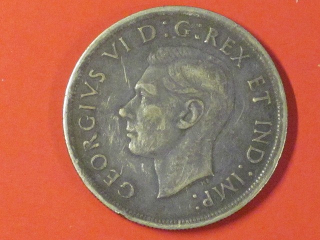 1939 Royal Visit Commemorative Silver Dollar - Canada - 80% Silver