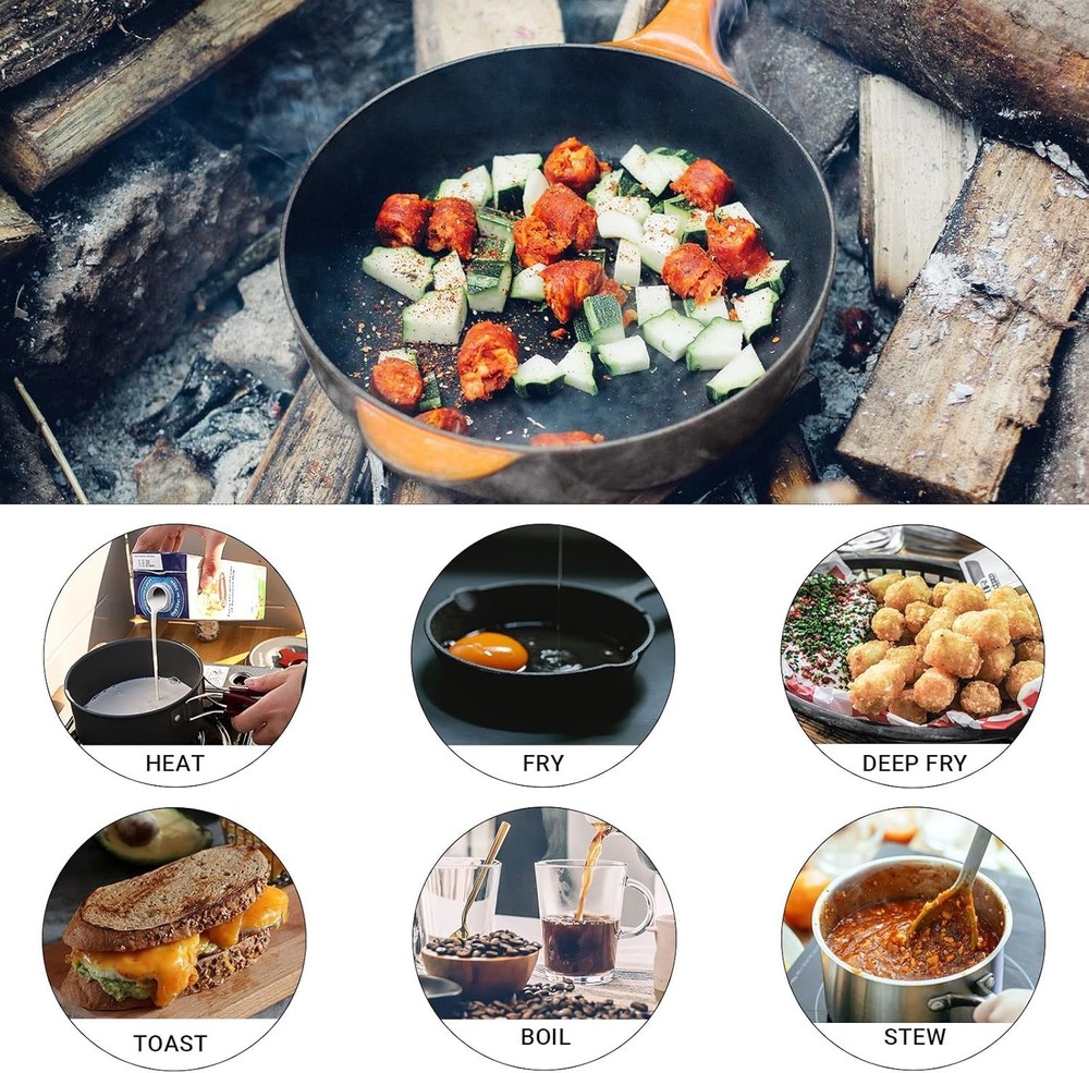 13Pcs Camping Cookware Set Lightweight Aluminum Backpacking Kitchen Gear