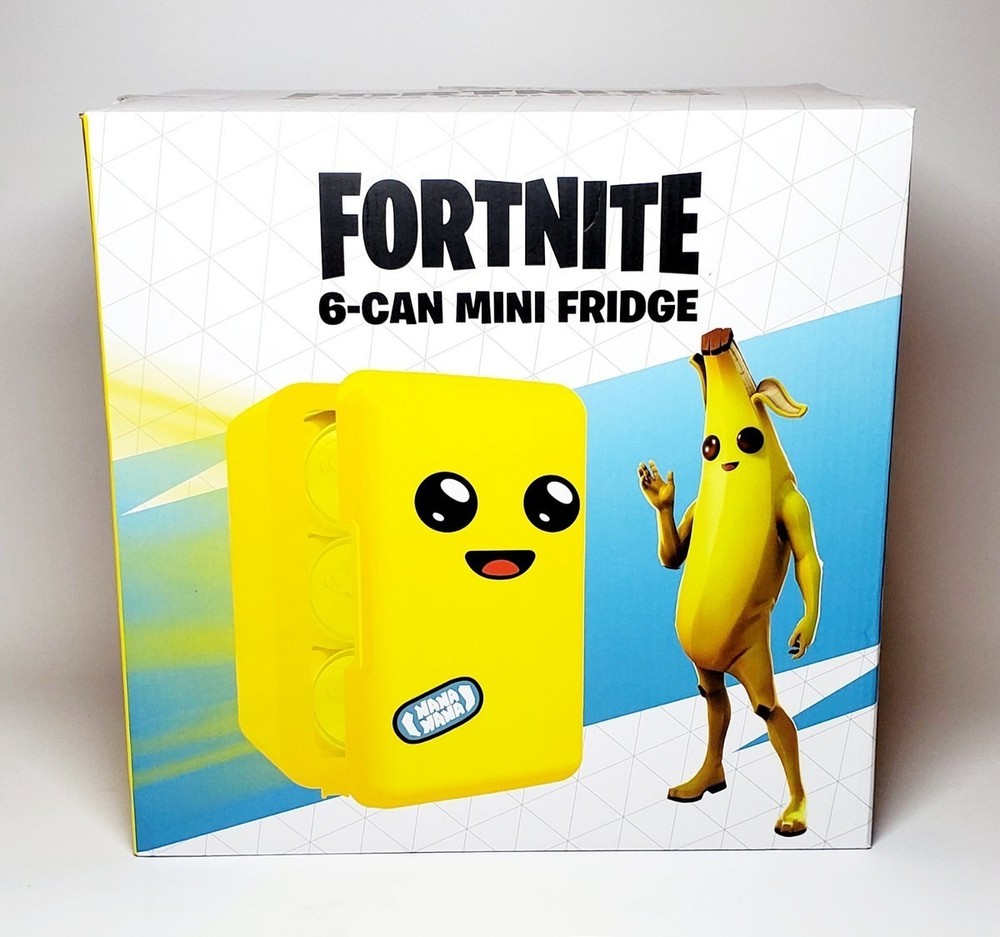 Fortnite Peely 4L 6-Can Mini Fridge ~ Yellow