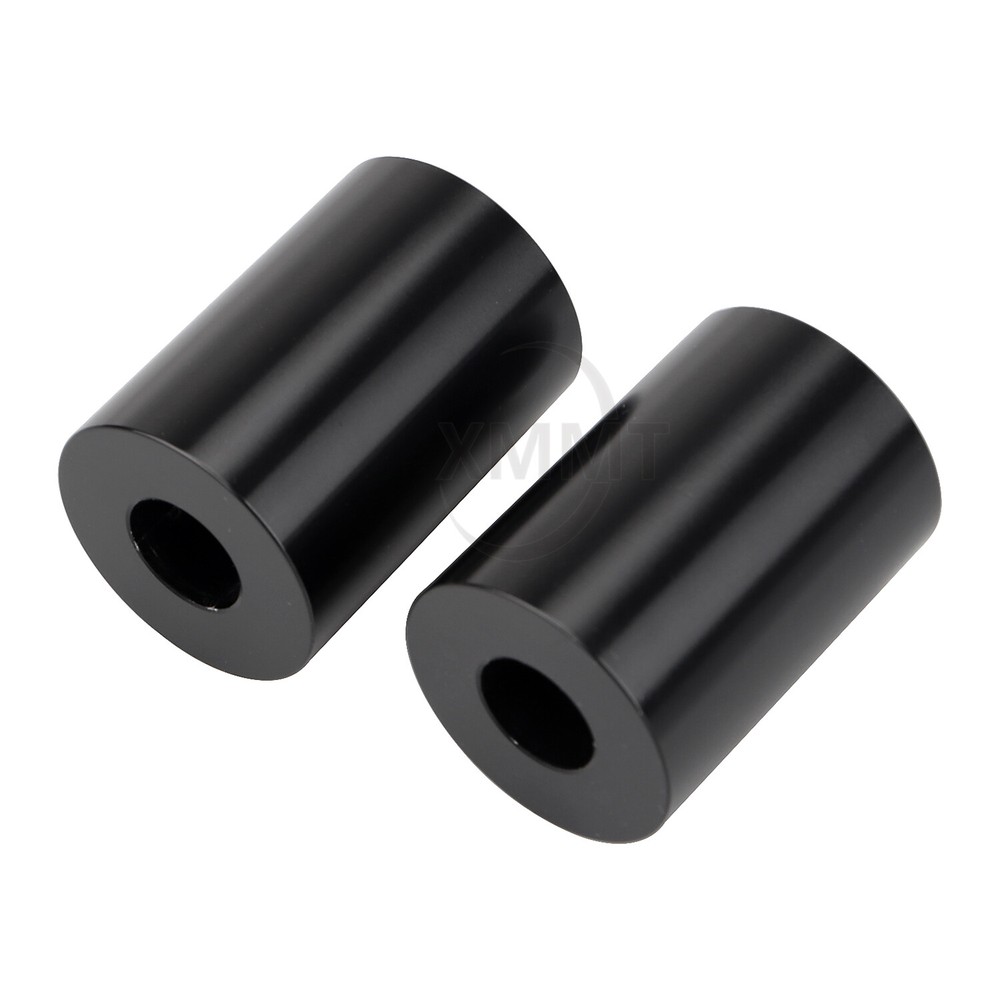 1.75" Black Riser Extensions For Harley 1" Handlebars Softail Dyna Touring FLHR