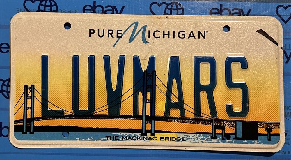 LICENSE PLATES￼ Vanity Luvmars love Mars