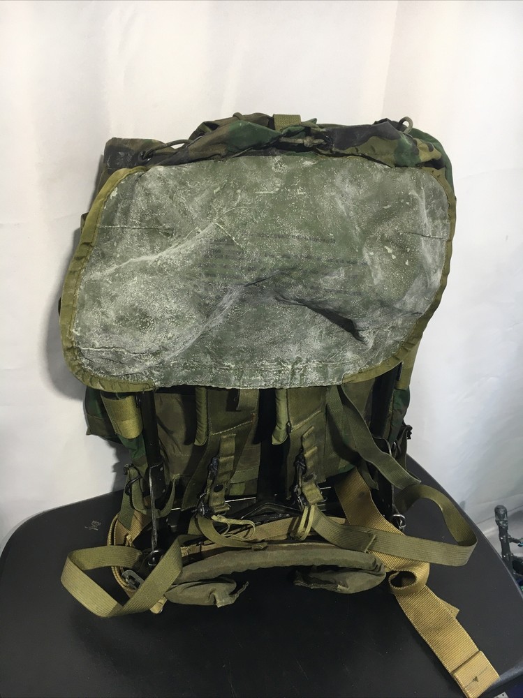 US MILITARY NYLON LC-2 COMBAT FIELD PACK WITH FRAME & STRAPS MEDIUM,