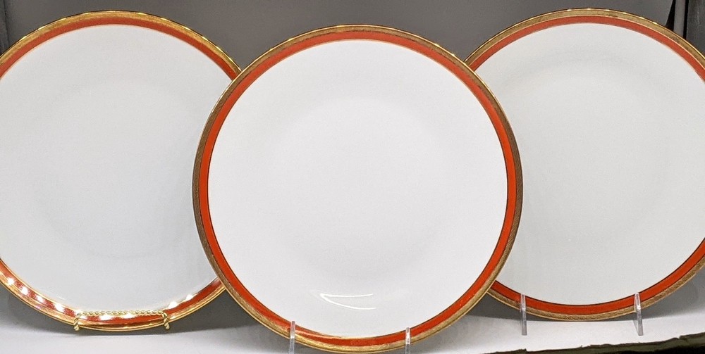 Richard Ginori Palermo Red Dinner Salad Bread Plates