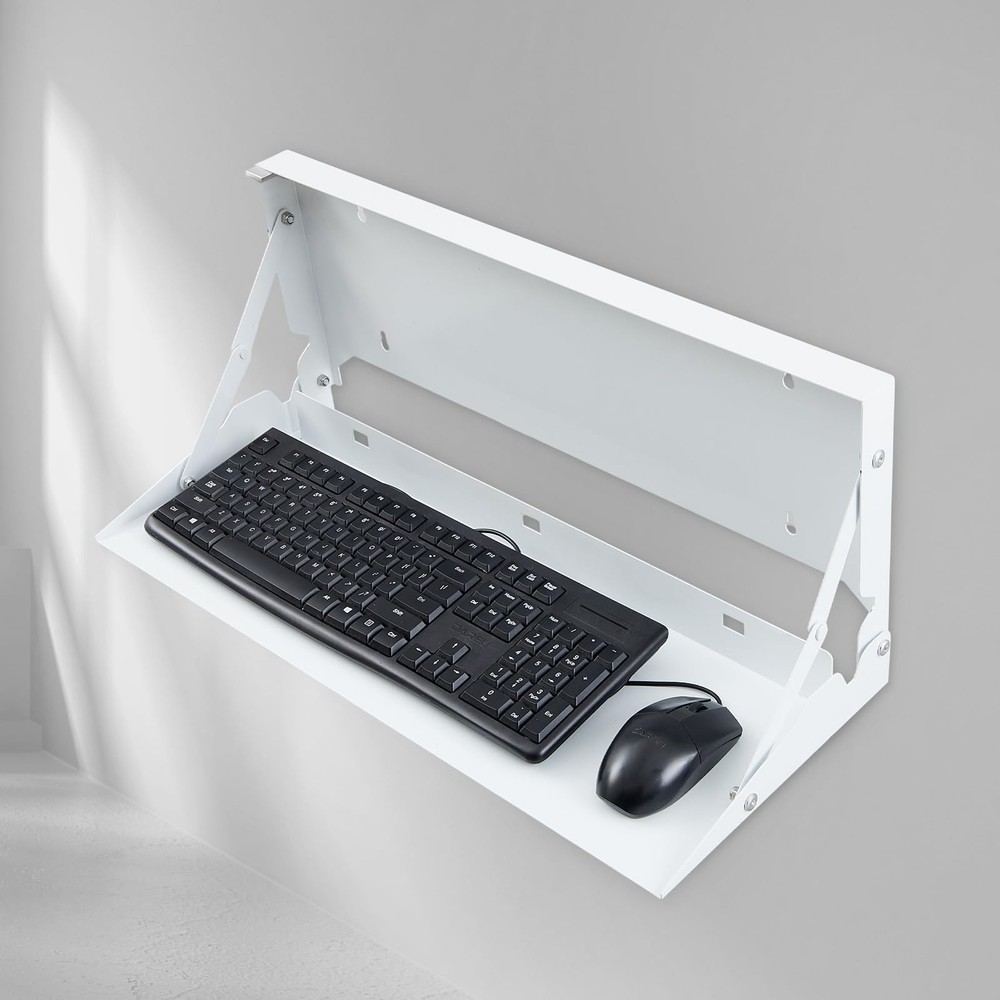1 Pcs 24 Inch Keyboard Wall Mount Foldable Fits Standard Computer Keyboard Mo...