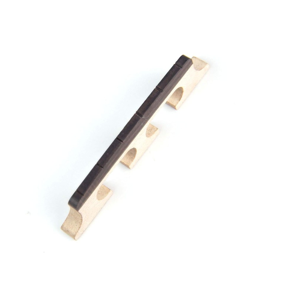 Replacement Banjo bridge For 6 String Banjos Slotted, 54.5mm String spacing, Map