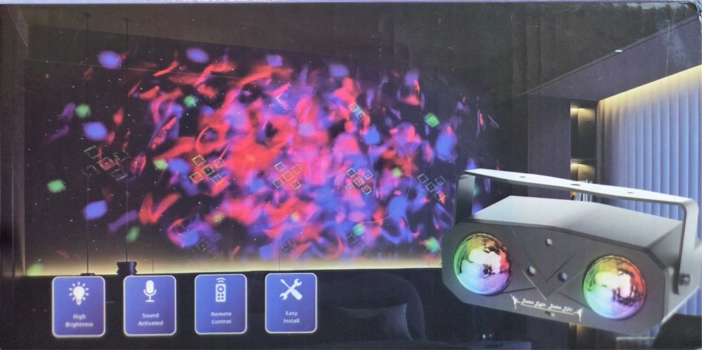 Disco Ball Light,Party Disco Strobe Ocean Star Projector Dj Dance Disco light