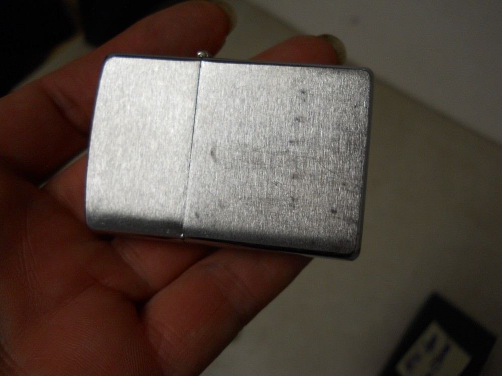 2011 Brushed Chrome ZIPPO Lighter w/ Box & Paperwork