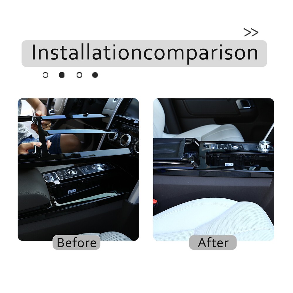 For Land Rover Discovery 5 2017-2020 Black Central Console Gear Shift Frame Trim