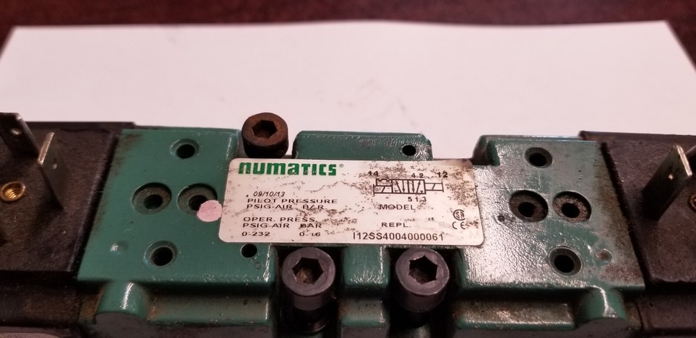 NUMATICS VALVES USED AND NEW