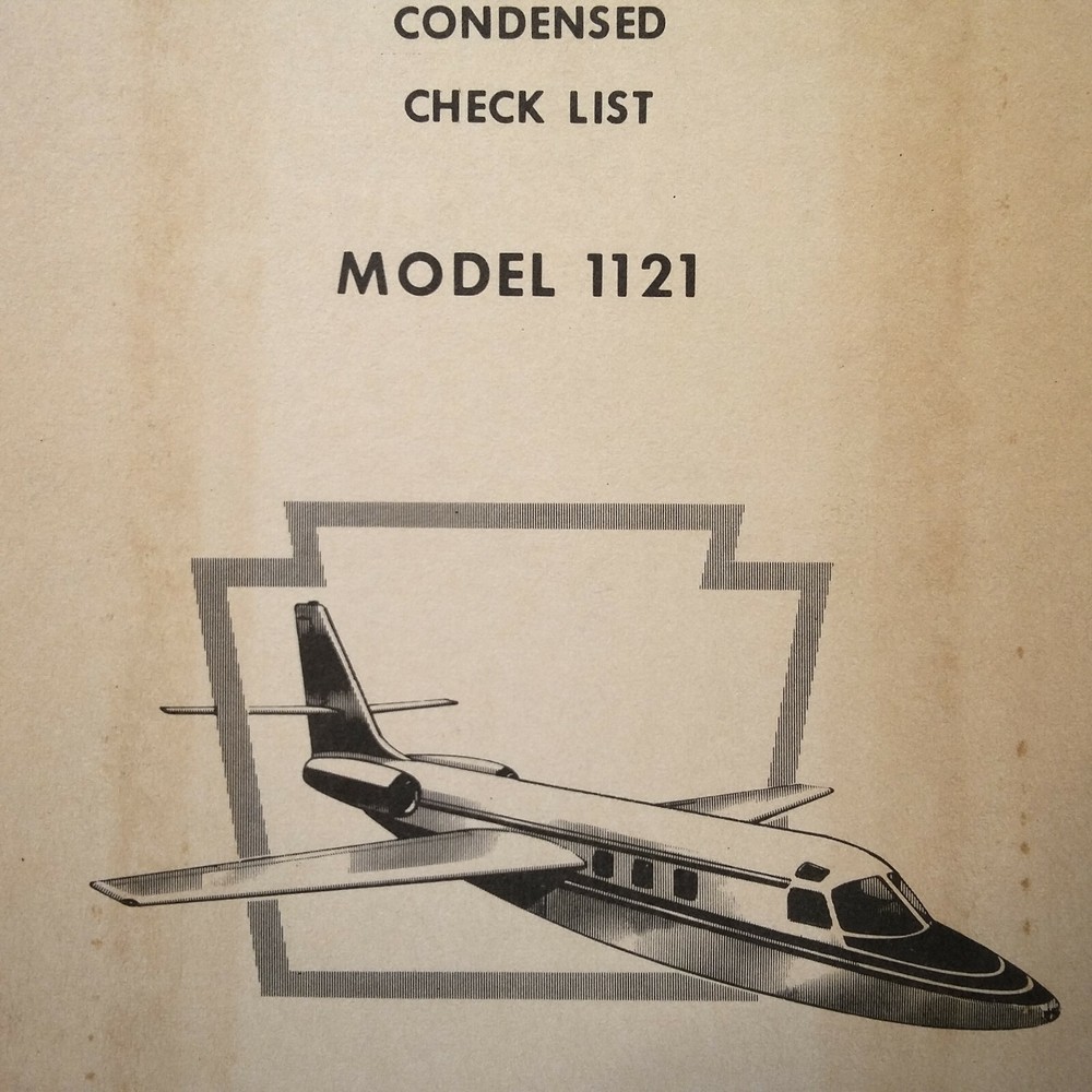Aero Commander, Jet Commander 1121 Pilot's Condensed Check List