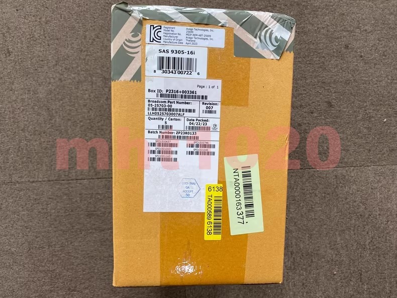 New In Box LSI 9305-16i RAID Controller Host Bus Adapter 12Gbps