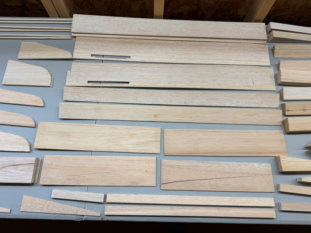 *PARTIALLY CONSTRUCTED* Dynaflite Marks Models 54" Corsair RC Airplane Kit