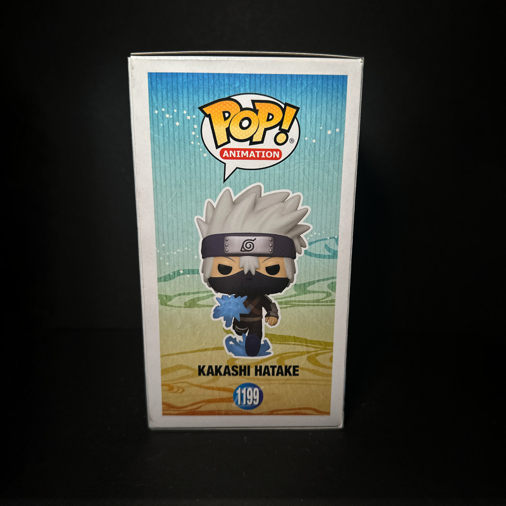 Funko Pop! Naruto - Kakashi #1199 Signed - Custom Box Art [GITD] + Hard Shield