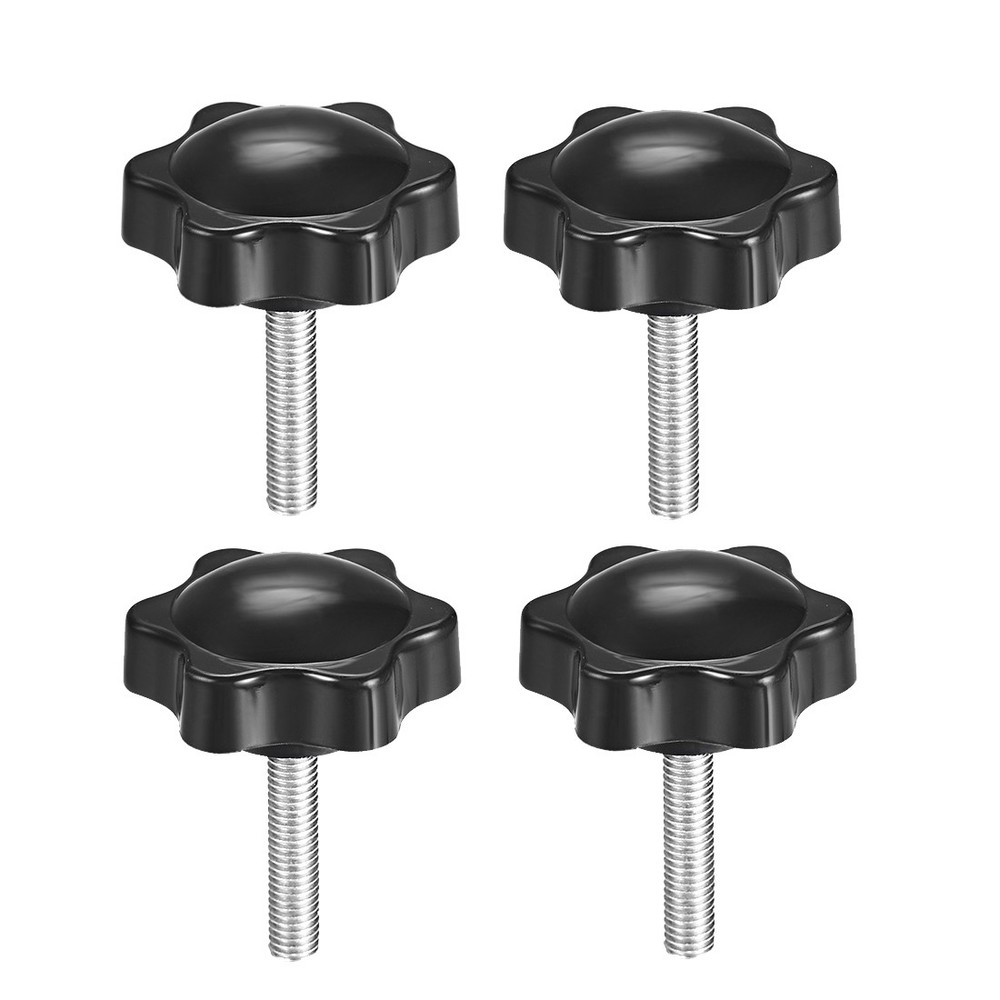 M5 ×25mm Male Threaded Star Screw Knobs Lock Handle 4pcs